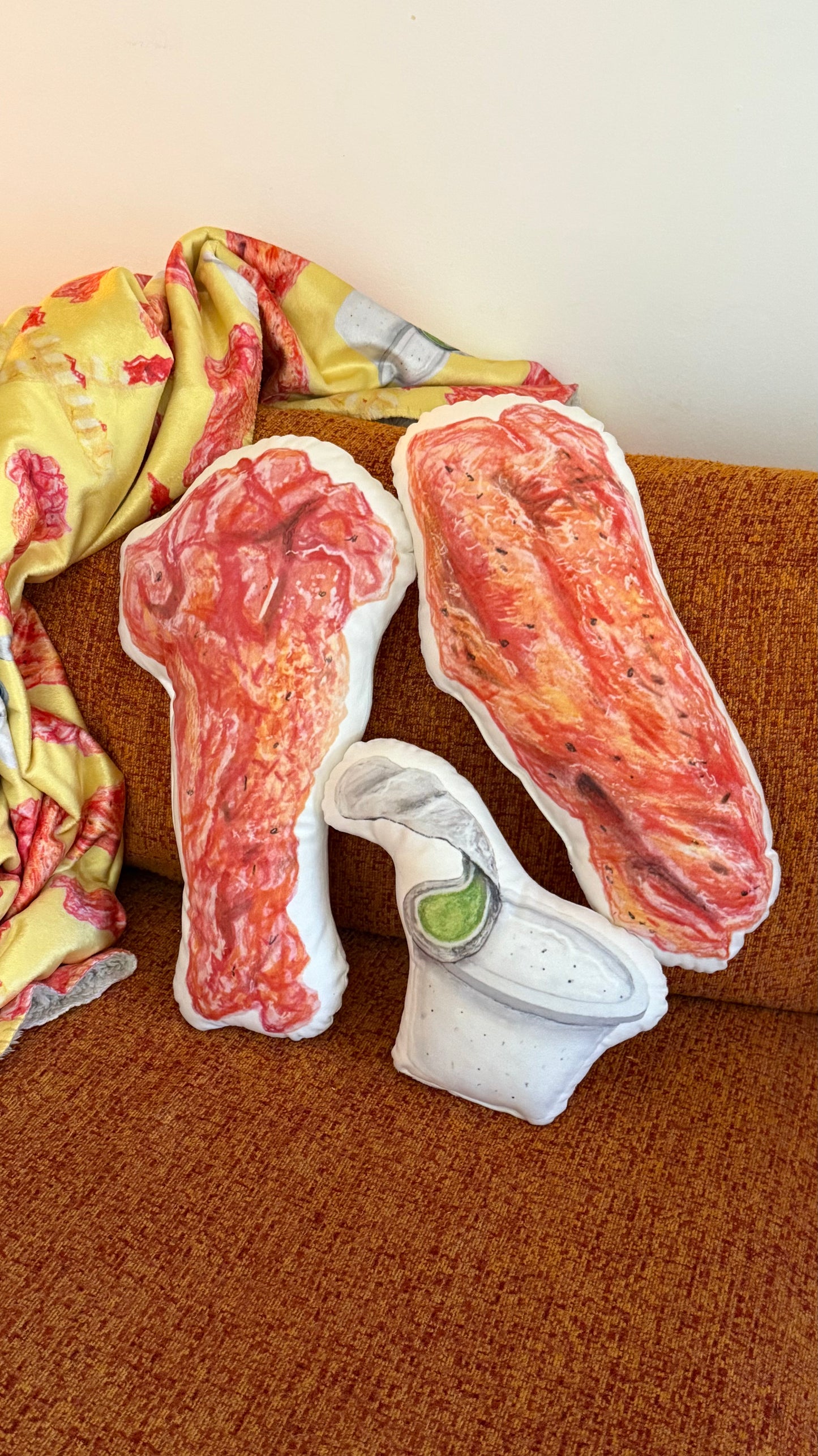 Flat Hot Wing Custom-shaped pillow